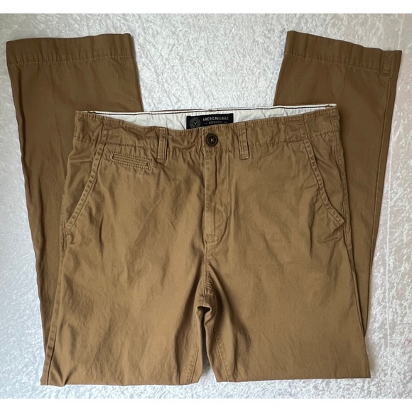 American Eagle Outfitters Other - American Eagle Original Straight Cotton Chino Pants Men's size 32 x 34 Brown